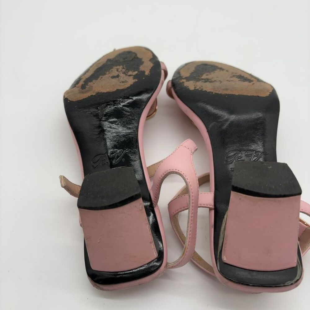 Roger Vivier Roger Vivier T-strap Chip Sandals in light pink - Picture 6 of 6